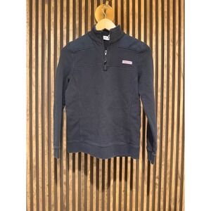 Vineyard Vines Womens Quarter Zip Pullover Sweatshirt Top Blue XS‎